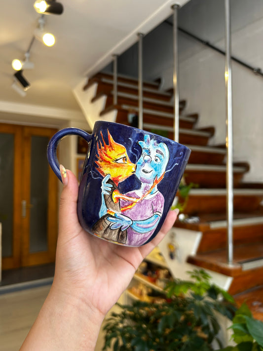Elemental handmade cup🔥💧