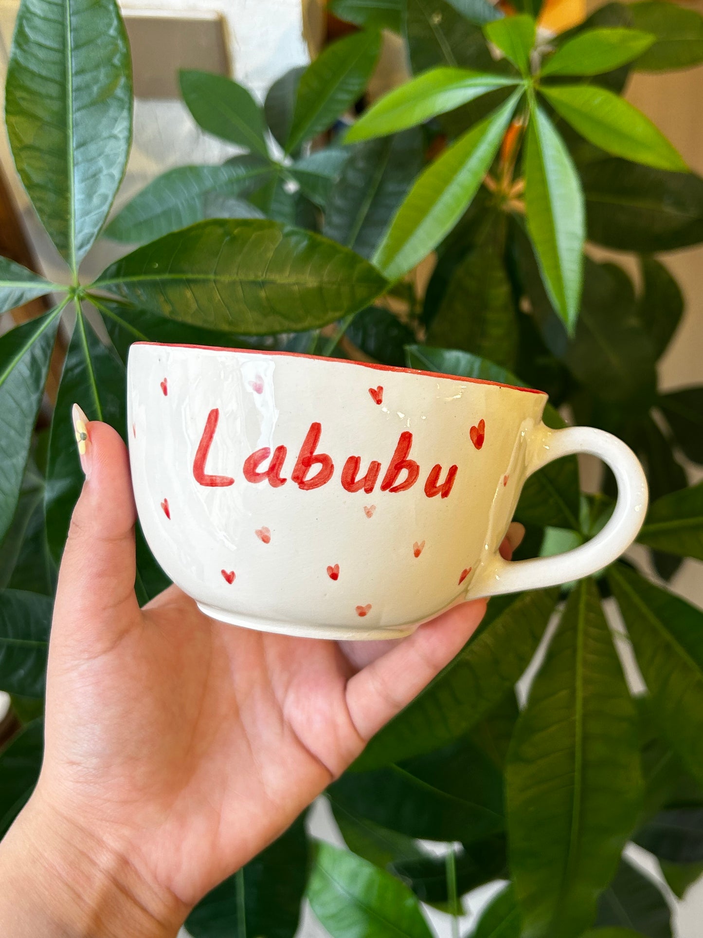 Labubu handmade ceramic cup🥹
