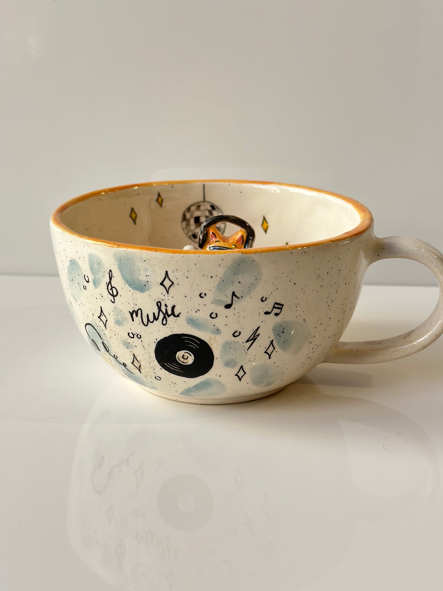 Cat handmade mug