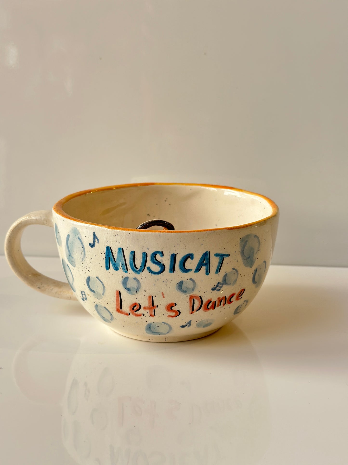Cat handmade mug