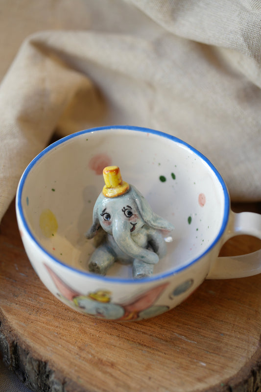 Elephant handmade mug