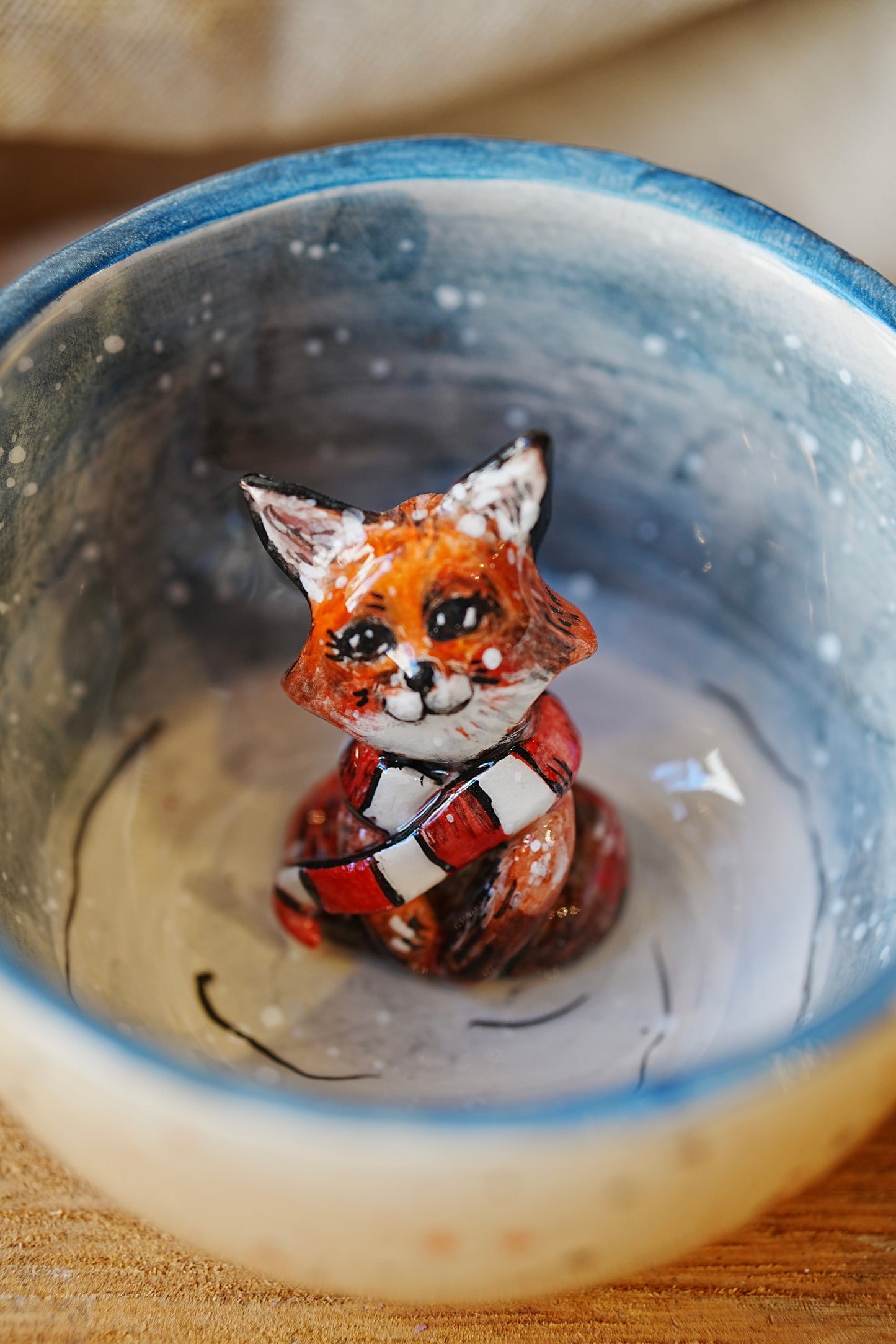 Fox handmade mug