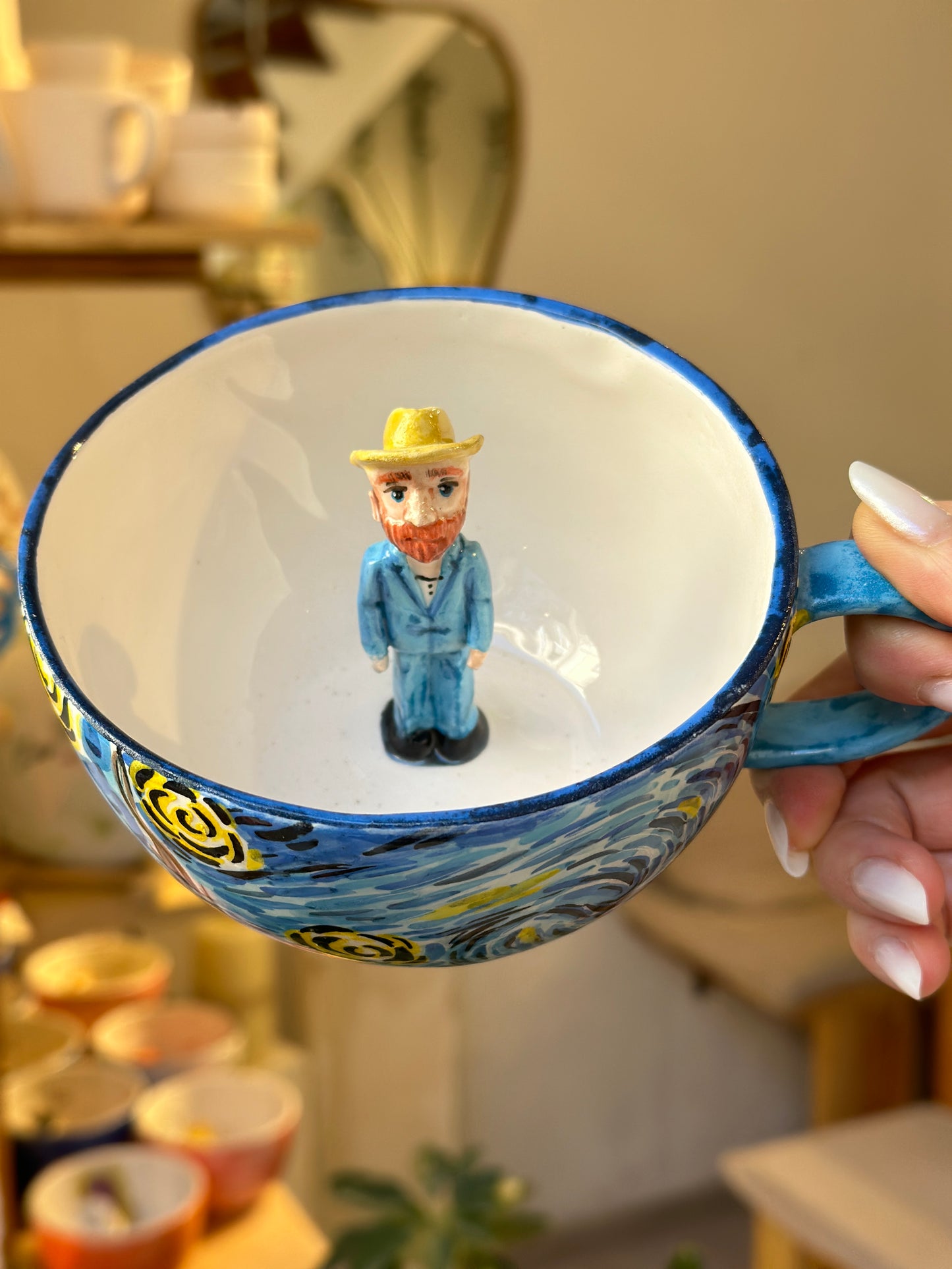 Handmade van gogh mug