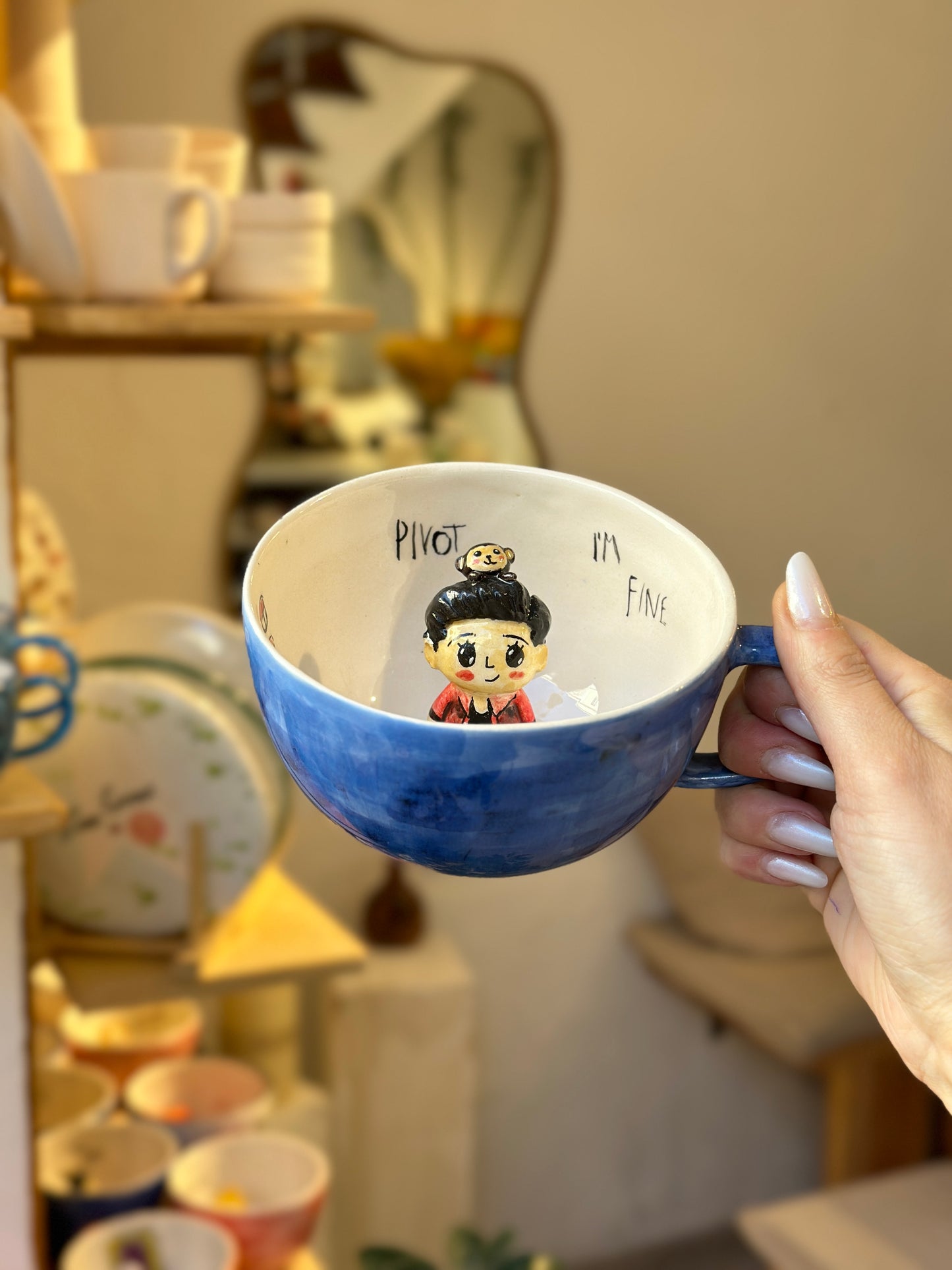 F.R.İ.E.N.D.S handmade mug (Ross Geller)