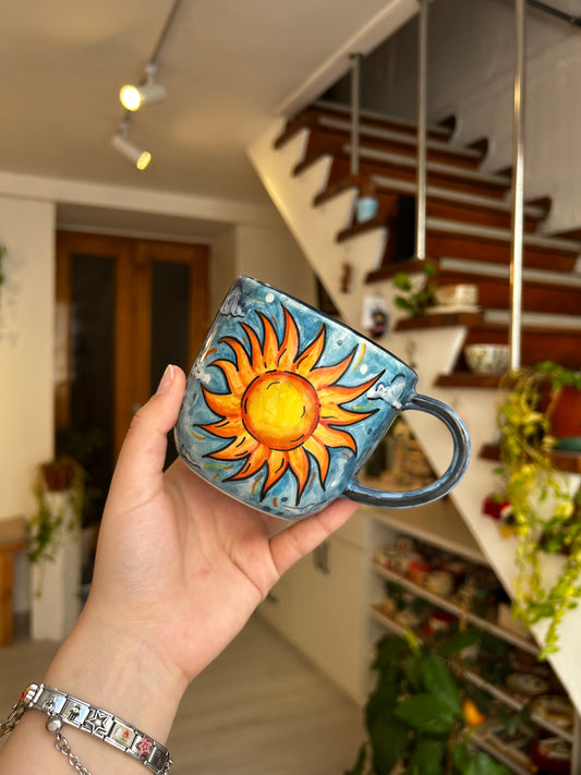 handmade moon and sun mug 🌝🌞
