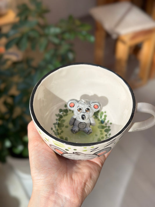 Handmade koala figure mug 🐨